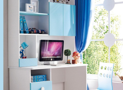 Desk White Office Furniture Sets Office furniture Complete Set Shelf Chest of drawers Wardrobe